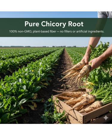 Jetsu Inulin Powder Organic Chicory Root (FOS) - Soluble Inulin Fiber Prebiotic Intestinal Support Enhances Calcium Absorption Stimulates Friendly Bacteria Promotes Prebiotic Growth 8oz - Buy Online on GoSupps.com