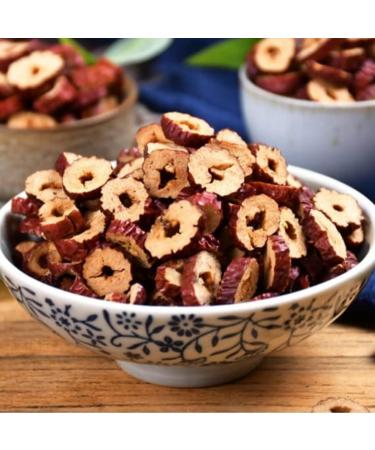  HQZMCTE Natural Herbal Tea Healthy Tea Dried Red Date Slices 2.82oz Dried Red Jujubes Non-GMO and Vegan Red Dates 80g - Buy Online on GoSupps.com