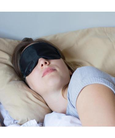 Sleep Mask 2 Pack - Light Blocking Eye Masks for Sleeping Adjustable Soft Eye Covers for Men & Women (Pink & Black - Buy Online on GoSupps.com