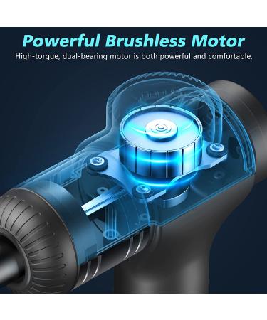 Deep Tissue Percussion Massage Gun for Athletes - Grey - Buy Online on GoSupps.com