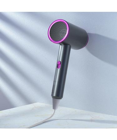 2024 New Portable Travel Hair Dryer 3 Temperatures Hair Dryer Lightweight Hair Dryer for House Wet and Dry Fast Speed Drying Quiet Blowdryer for Women Men for Home & Travel (Black Purple) - Buy Online on GoSupps.com