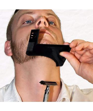 Singwow 2-in-1 Beard Shaping Tool & Shaving Bib Set - Grooming Template + Apron | Ultimate Gift for Men's Beard Trimming Kit - Buy Online on GoSupps.com