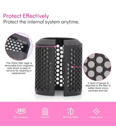 Magnetic Hair Dryer Filter Compatible with Dyson Supersonic HD02 Models Hair Dryer Outer Filter Magnetic Cage Replacement Part - Buy Online on GoSupps.com