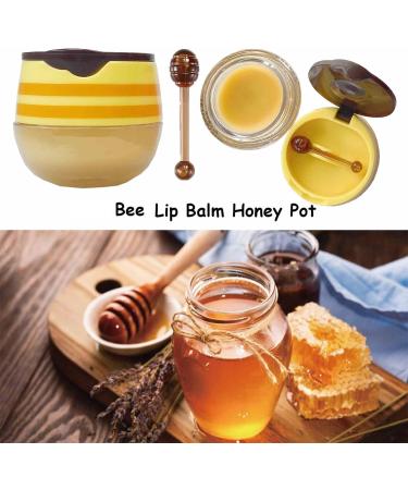 2 Pack Bee Lip Balm for Honey Jar Honey Strawberry Propolis Moisturizing Hydrating and Preventative Exfoliating for Dry Cracked Lips (B) - Buy Online on GoSupps.com