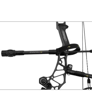 SAS Carbon X Hunting Pro Bow Stabilizer for Compound Bows - Lightweight Design with Dampener and Weights - Buy Online on GoSupps.com