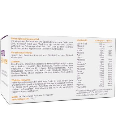 Fertili folia Women - 180 Fertility Tablets with Folic Acid & Myo Inositol - 20 Essential Micronutrients for Conception - 3 Monthly Packs - Buy Online on GoSupps.com