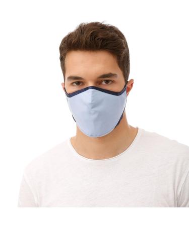Buy Pro Reusable Face Mask - Breathable 3 Layer Washable Cloth Unisex Anti-Fogging Nose Wire Adjustable Ear Straps - International Shipping - Buy Online on GoSupps.com
