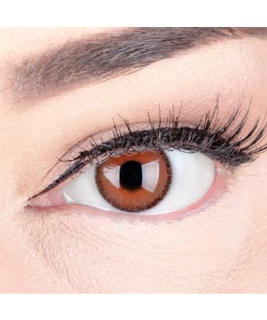 Buy Mirel Choco Brown Premium Contact Lenses - Soft 3-Month Colored Lenses 0.0 Diopters Includes Container | International Shipping - Buy Online on GoSupps.com