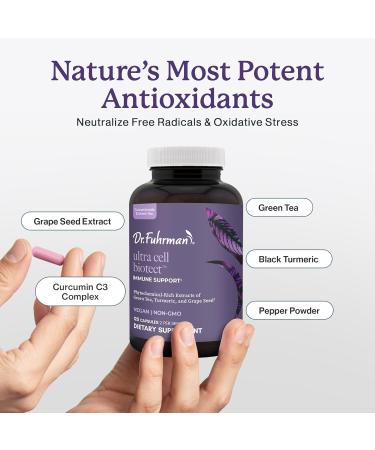 Ultra Cell Biotect- Powerful Antioxidant Support with Organic Turmeric, Black Turmeric, Green Tea, Black Pepper, and European Grape Seed for Optimal Health - 120 Capsules, Physician Recommended - Buy Online on GoSupps.com
