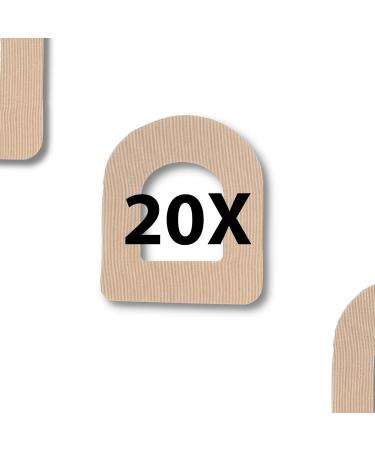 Diac Fixation Patch for Omnipod - 20 Nude Diabetes Patches for Omnipod Sensor | Blood Sugar Management Accessory - Buy Online on GoSupps.com