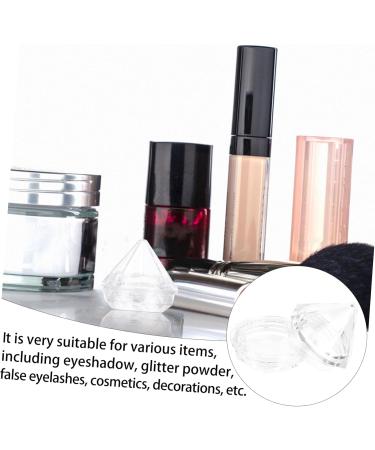 NOLITOY 90 Pcs Eye Shadow Bottle Eyeshadow Creme Blush Mini Cream Jars Cosmetic Sample Jars Sequins Make up 3x3cmx3pcs Transparent Colorx3pcs - Buy Online on GoSupps.com