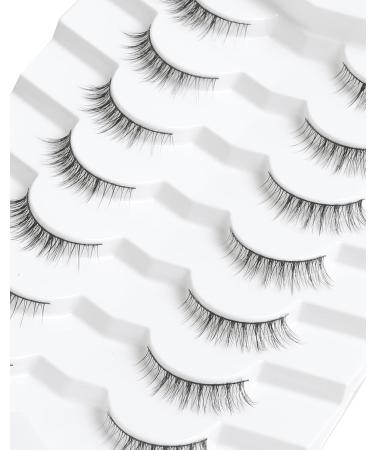 Natural Short Eyelashes | Wispy Fake Lashes for a Natural Look | K50 Graduated Style 10mm - Buy Online on GoSupps.com