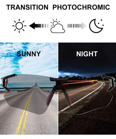 Rockbros Photochromic Bicycle Glasses - UV400 Protection Cycling Sunglasses for Men & Women | Translucent Sports Eyewear - Buy Online on GoSupps.com