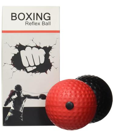 Portzon Boxing Reflex Ball, 2 Difficulty Level Boxing Ball with Headband, Softer Than Tennis Ball, Suit for Reaction, Agility, Punching Speed, Fight Skill and Hand Eye Coordination Training
