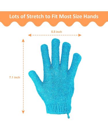 30 Pcs Exfoliating Gloves for Shower - 15 Colors Body Exfoliator Glove with Hanging Loop for Deep Scrubbing - Bath, Spa, Face, and Hand Scrubber for Men and Women by Aisuly - Buy Online on GoSupps.com