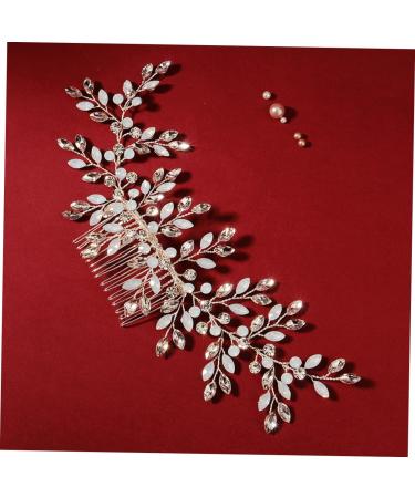 FOMIYES Wedding Side Comb Crystal Hair Comb Leaf Crystal Comb Rhinestone Clip Comb Bridal Hair Clip Vine Side Comb Leaf Hair Comb Wedding Side Headpiece Wedding Dress Accessories Bride - Buy Online on GoSupps.com