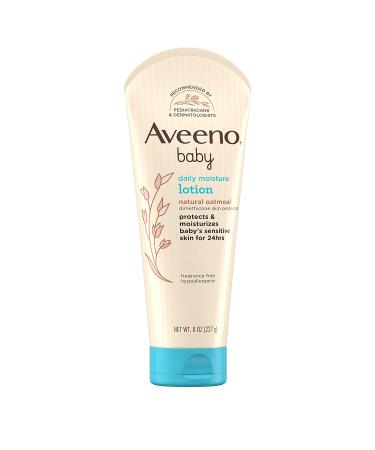 Aveeno Baby Daily Moisture Lotion with Natural Colloidal Oatmeal | Hypoallergenic & Fragrance-Free | 8 fl. oz - Buy Online on GoSupps.com
