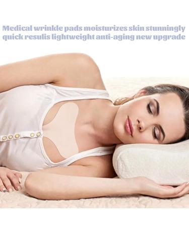 Hadnves 3 Pcs Chest Wrinkle Pads Silicone Anti Aging Wrinkle Patches Invisible Skin Tightening Remover Crepe Neck Erase Tape Reusable Overnight Sleeping Treatment for Decollete Cleavage - Buy Online on GoSupps.com