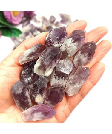 100g Bulk Rough Natural Amethyst Point Purple Quartz Druzy Crystal Cluster Specimen Stone Pendant Making Gifts - Buy Online on GoSupps.com