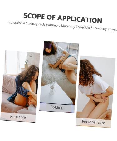 8pcs Bamboo Charcoal Nursing Pads | Reusable Feminine Panty Liners | Organic & Washable Menstrual Pads - Buy Online on GoSupps.com