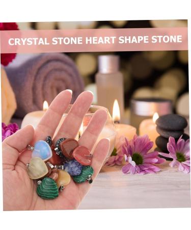 Beaupretty 24pcs Crystal Heart Stone Decor - Emerald Jewelry & Miniature Decoration for Crafts Tablescape Meditation & Chinese Home Decoration - Buy Online on GoSupps.com