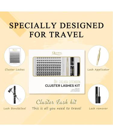 QUEWEL 144 PCs Eyelash Clusters & DIY Extensions Set - Super Hold Binding & Sealing Individual Applicator Tool - Qurr-DH-02 - Buy Online on GoSupps.com