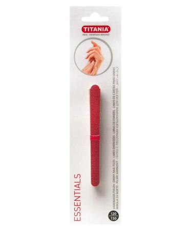 TITANIA Sand Nail Files - Premium Wood Quality 12 cm 10 Cards - 1 Pack | International Shipping Available - Buy Online on GoSupps.com