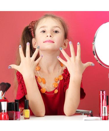 120 Pieces Kids Press on Nails | Sweet Pattern Fake Nails for Girls | Full Cover False Fingernails for Children | Nail Decoration Set - Buy Online on GoSupps.com