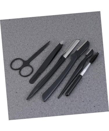 Beavorty Eyebrow Trimming Set - Eyebrow Comb & Scissors | 19x9cm | Black | International Shipping Available - Buy Online on GoSupps.com
