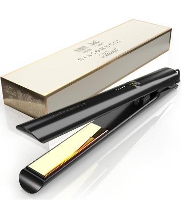 Titanelli 2 in 1 Titanium Hair Straightener & Curler | 100% Pure Ti-Thermal Technology Flat Iron | Professional 1-Inch Styling | Black Gold & Pink Options - Shop Now - Buy Online on GoSupps.com
