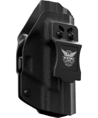 We The People Holsters - Black - Inside Waistband Concealed Carry - IWB Kydex Holster - Adjustable RideCantRetention Right Hand Glock 1919X 23 32 45 Gen 3-4-5