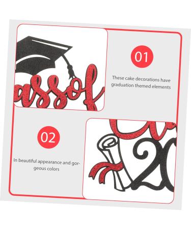 INOOMP 6pcs 2023 2023 Graduation Arrangements Graduation Party Class of 2023 Cupcake Topper Grad Party Cupcake Topper Class of 2023 Cake Picks Graduation Cupcake Toppers Paper Props Flash - Buy Online on GoSupps.com