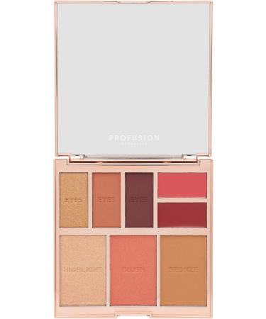 PROFUSION COSMETICS FULL FACE PALETTE RADIANCE | 8 SHADE EYE FACE & LIP PALETTE - Buy Online on GoSupps.com