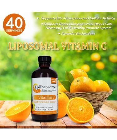 Liposomal Vitamin C Nature s Answer EpiFytosomes Vitamin C 1 000 mg per Serving - Vegan Dietary Supplement - Soy Gluten Free Non GMO - Ideal for Healthy Immune Support - 6 mL (40 Servings per Bottle) - Buy Online on GoSupps.com