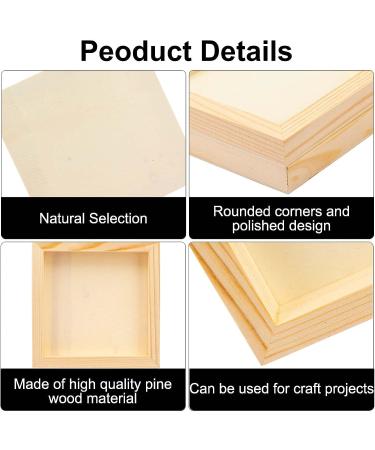 8 Pieces 6x6 Inch Square Unfinished Wood Panels for Painting & Drawing - Buy Online on GoSupps.com