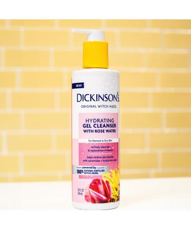Dickinson's Original Witch Hazel Hydrating Gel Cleanser with Rose Water - 12 Fl Oz | Shop Internationally for Healthy Skin - Buy Online on GoSupps.com