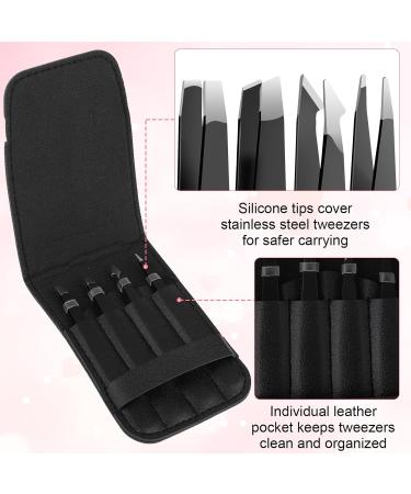 YUXIANLB Precision Tweezers for Facial Hair Women & Men Professional Stainless Steel Tweezers for Blackhead and Ingrown Hair Removal Eyebrows Plucking Beauty Tool for Women (Black) - Buy Online on GoSupps.com