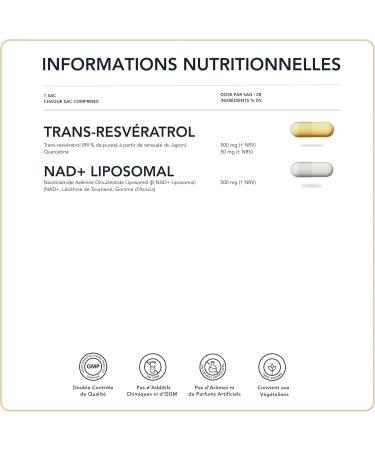 NAD + Liposomal Trans-Resv ratrol et Querc tine - Buy Online on GoSupps.com