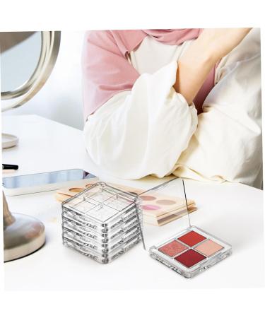 VINTORKY 6 Pcs Transparent Square Eye Shadow Box DIY Eyeshadow Palette Empty Lipstick Palette Plastic - Buy Online on GoSupps.com