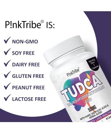 TUDCA 500mg - Premium Tauroursodeoxycholic Acid Supplement with Humic & Fulvic Acids | 240 Capsules for Optimal Bile Health - Buy Online on GoSupps.com