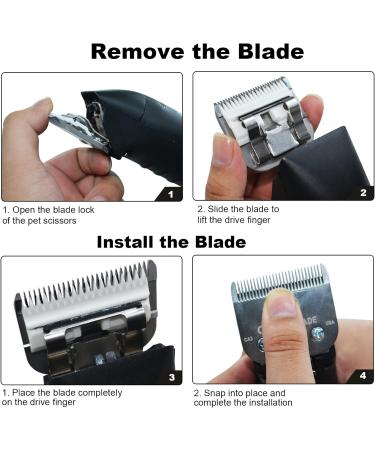 Cosyonall Dog Grooming Replacement Blade Compatible with Andis Clippers Carbon Steel Removable Ceramic Sharp Edge Also Compatible with Wahl/Oster Dog Clippers 3PCS/4FC+5FC+7FC - Buy Online on GoSupps.com