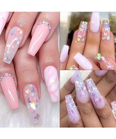 ANDERK Colorful Butterfly Sequins for Hair and Nails - 24 Boxes Iridescent Flakes Colorful Mixed Paillette Makeup Face Body Hair Nail Art Decoration - Buy Online on GoSupps.com