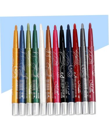 Balacoo 12 Pcs Waterproof Eye Liner Pencil Women Cosmetic Pen Eye Shadow Pencil Water Proof Lipstick Pen - Buy Online on GoSupps.com