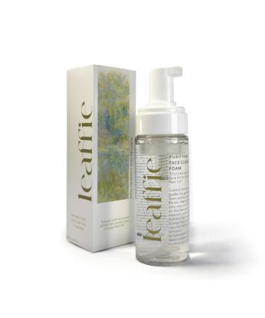 Leaffie Purifying Facial Cleansing Foam Gentle Daily Cleanser with Aloe Vera & Orange Peel Oil