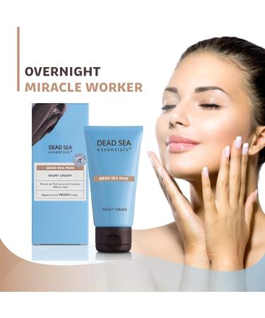 Dead Sea Essentials Mud Night Cream | Hydrating Vegan Skin Care | Cruelty-Free Moisturizer - 1.69 Fl oz (50 ml - Buy Online on GoSupps.com