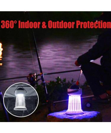 Buzz Buster - 360 Indoor & Outdoor Protection Buzz Buster Mosquito Zapper Portable 3 in 1 Cordless Mosquito Lamp Rechargeable BuzzBuster with Music Box & Projector Lamp for Camping (Lighthouse) - Buy Online on GoSupps.com