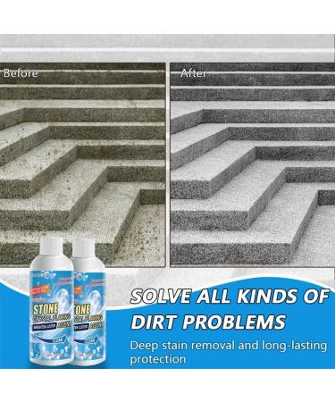 Crystal Stone Veneer Agent Multi-Surface Stone Cleaner & Polishing - Removes Stains Restores Shine - Ideal for Marble Kitchen Patio Garden (3 Agent) - Buy Online on GoSupps.com