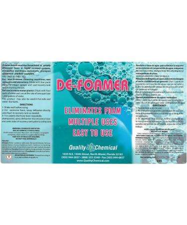 Quality Chemical Defoamer for Hot Tubs & Cleaning Equipment - 128 oz - Instant Foam Removal - Global Shipping - Buy Online on GoSupps.com