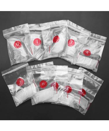 500 Fake French Transparent Nails For Manicure To Do-It-yourself Varnish or Gel Extension 10 Sizes - Buy Online on GoSupps.com