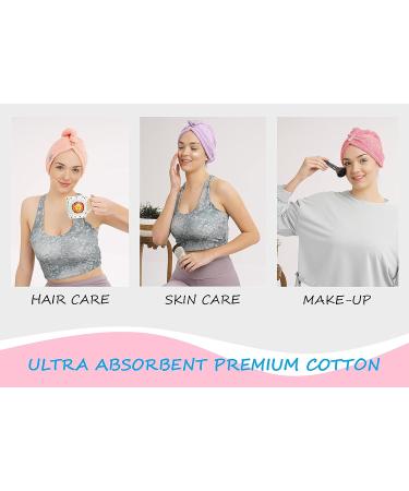 GELVARIS HOME Cotton Hair Towel Wrap for Women | Super Absorbent | Rapid Drying Turban | Blue - Buy Online on GoSupps.com